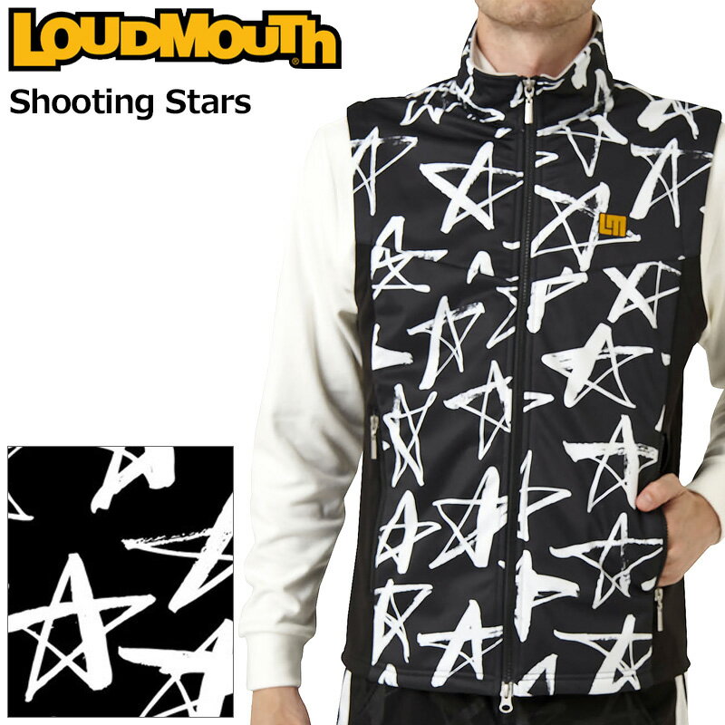 ラウドマウス メンズ ボンディング ベスト Shooting Stars シューティング スター 772201(119) 2WF2 Loudmouth アウター ブルゾン ゴルフ ウェア NOV2