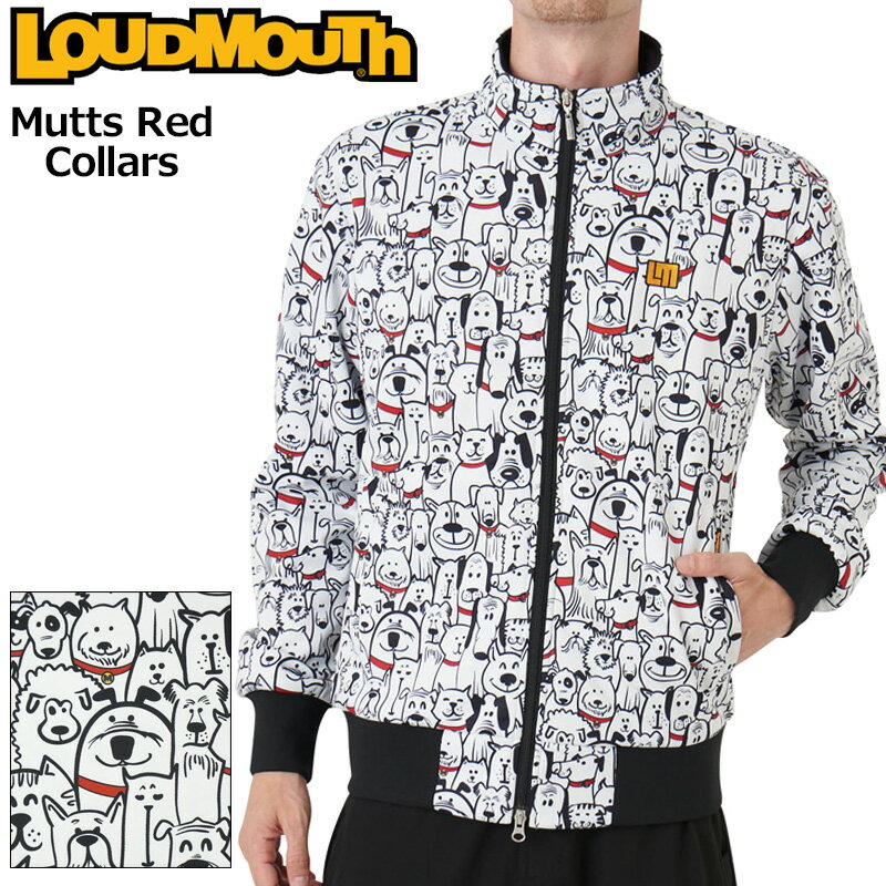 ラウドマウス メンズ ボンディング ジャケット Mutts Red Collars マッツレッドカラーズ 772205(278) 2WF2 Loudmouth アウター ブルゾン ゴルフ ウェア NOV1