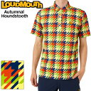 ラウドマウス メンズ 半袖 ポロシャツ Autumnal Houndstooth オータムナルハンドトゥース 772600(335) 【メール便発送】【新品】日本規格 RCBR ゴルフウェア Loudmouth OCT2(4)