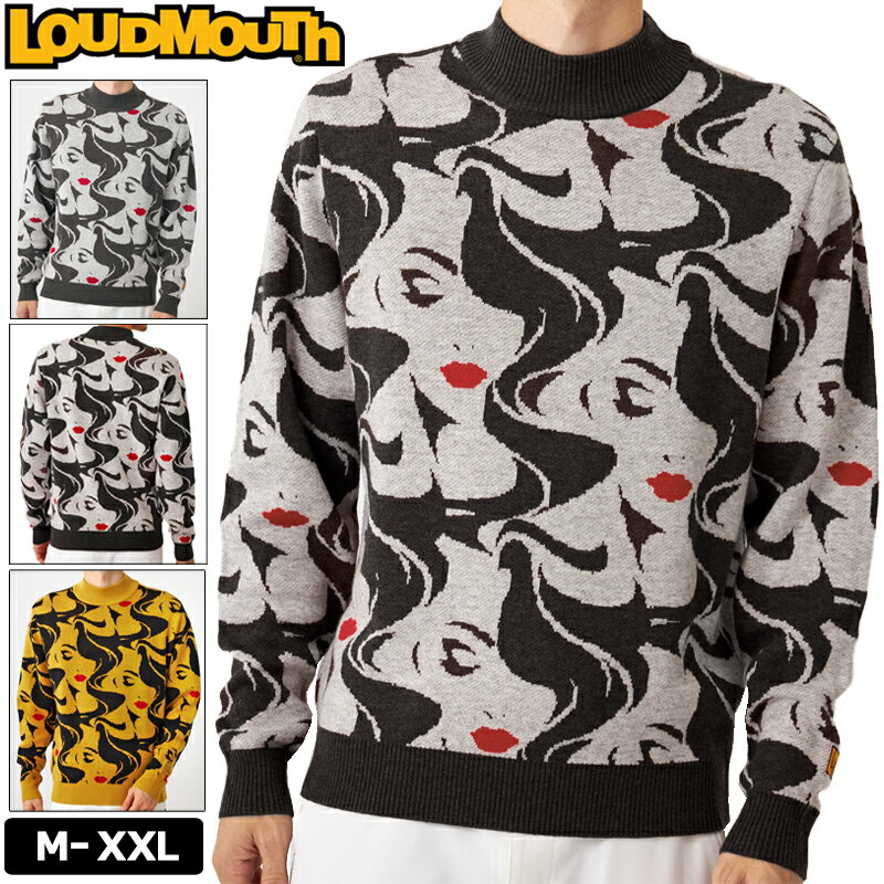 ラウドマウス メンズ モックネック セーター 773701 Mona モナ 【日本規格】【新品】3WF2 Loudmouuth ニット ゴルフウェア メンズウェア トップス OCT2 その1