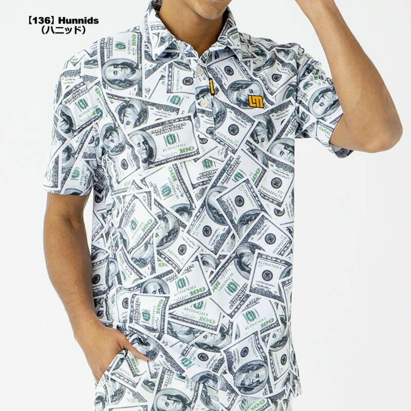 ラウドマウス 2025 メンズ 半袖 ポロシャツ 吸汗速乾 接触冷感 UVカット 765601 日本規格 メール便発送【新品】 25SS Loudmouth ゴルフウェア メンズシャツ