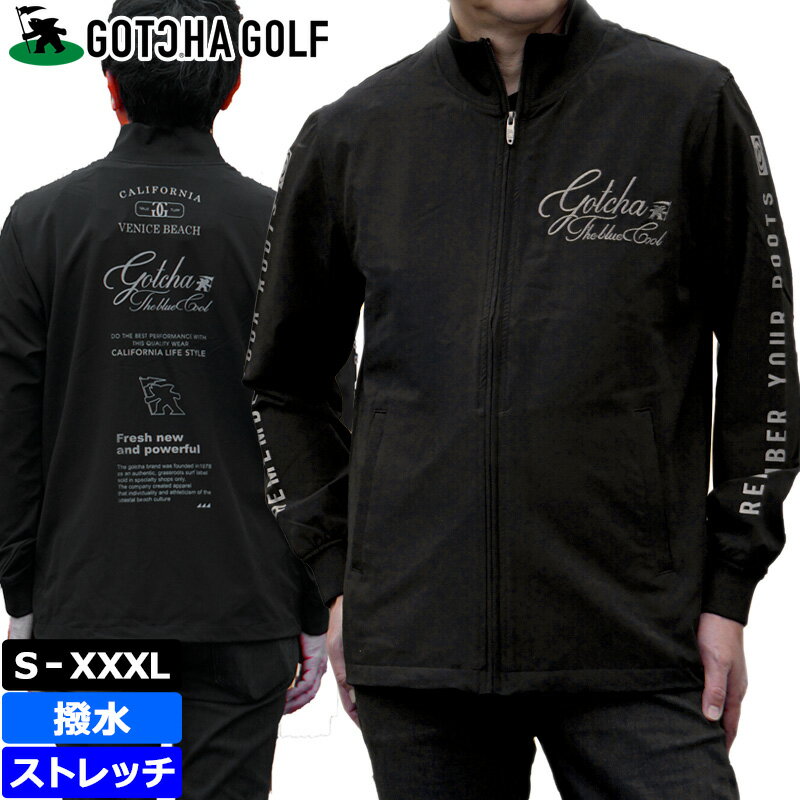 ガッチャゴルフ メンズ 長袖 ブルゾン 撥水 フルジップ 223GG1603 GOTCHA GOLF ス...