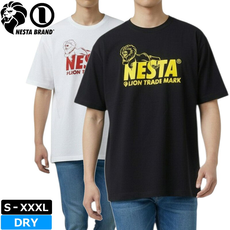 樂天商城 - ネスタブランド 吸汗速乾 半袖Tシャツ アウトライン ネイキッドライオン 232NB1043 NESTA BRAND メール便発送【新品】SAAR 半そで トップス ファッション