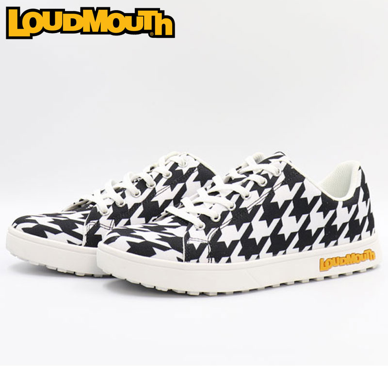 ユニセックス ラウドマウス スパイクレス ゴルフシューズ Oakmont Houndstooth オークモント LM-GS0002 760981(002) 【日本規格】【新品】20SS Loudmouth スニーカー