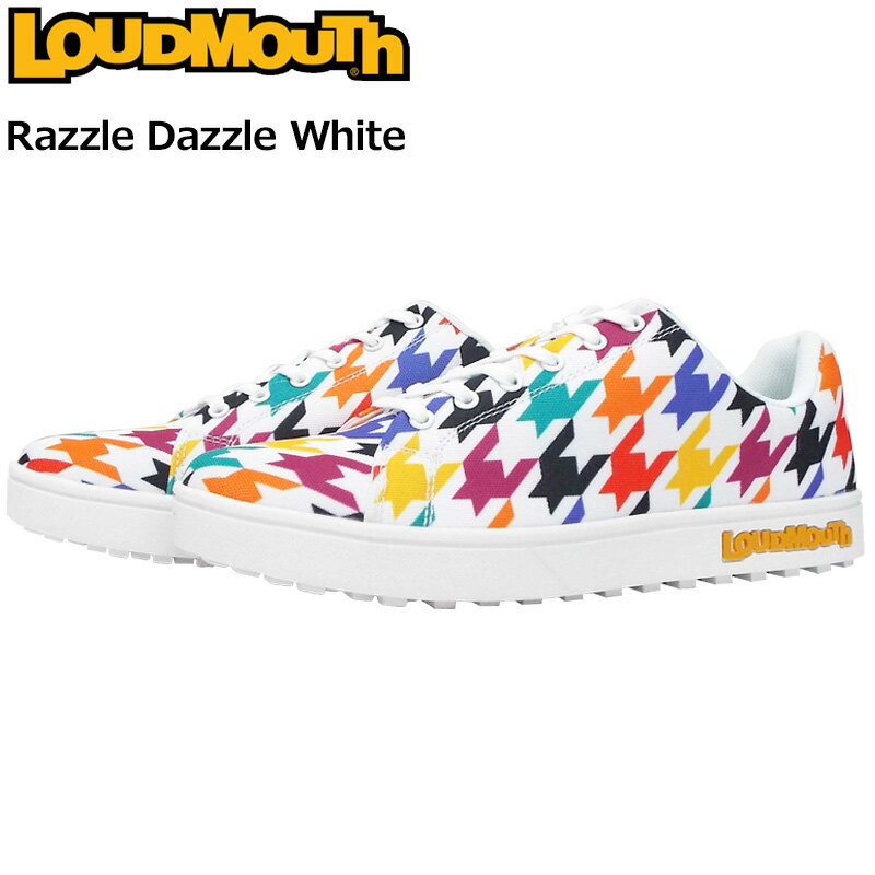 ラウドマウス メンズ スパイクレス ゴルフシューズ Razzle Dazzle White ラズルダズル ホワイト LM-GS0002/769991-127【日本規格】【新品】 19SS Loudmouth スニーカーのサムネイル