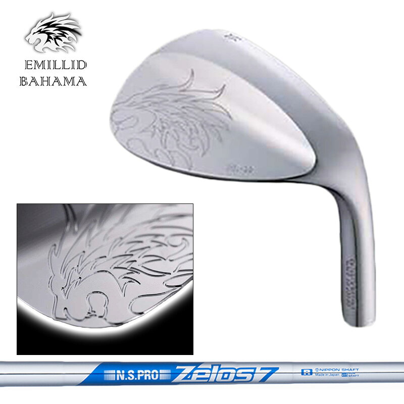 樂天商城 - エミリッド バハマ EB-99 ウェッジ 日本シャフト ZELOS 7 装着 ゼロス7 スチール 【カスタム】【新品】 EB99 EMILLID BAHAMA WEDGE 軟鉄 バハマウェッジ GOLF 地クラブ