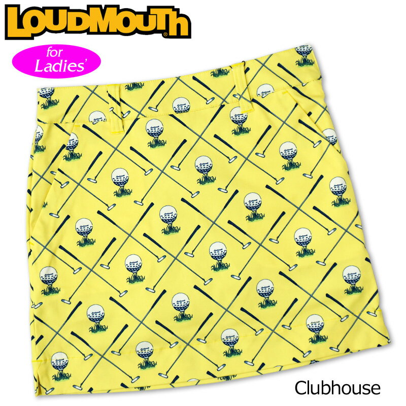 【均一SALE】【メール便発送】ラウドマウス スカート インナー付き Clubhouse クラブハウス 760358(253) 【日本規格】【新品】20SS Loudmouth レディース スコート off