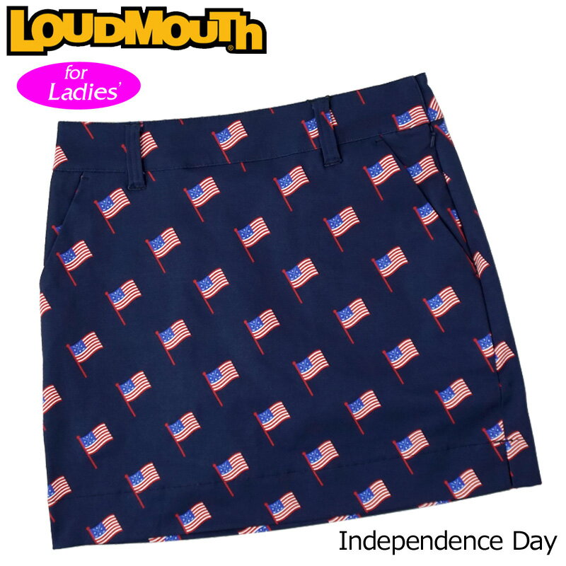 【均一SALE】【メール便発送】【日本規格】ラウドマウス スカート インナー付き Independence Day インディペンデンスデイ 760359(250) 【新品】20SS Loudmouth レディース スコート %off