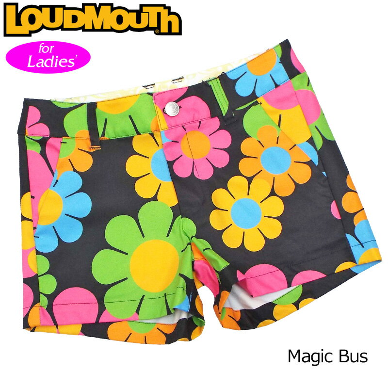 【均一SALE】【メール便発送】レディース ラウドマウス ホットパンツ/ミニパンツ (Magic Bus マジックバス) 769361(005) 春夏【日本規格】【新品】 19SS Loudmouth ゴルフウェア ショートパンツ ボトムス 派手な