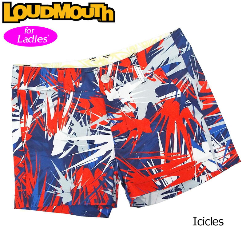 レディース ラウドマウス ホットパンツ/ミニパンツ (Icicles アイシクル) 769364(178) 春夏【日本規格】【新品】 ZAAQ Loudmouth ゴルフウェア ショートパンツ ボトムス 派手な