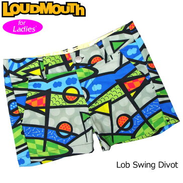 【メール便発送】レディース ラウドマウス ホットパンツ/ミニパンツ Lob Swing Divot ロブ スイング ディボット 769373(191) 春夏【日本規格】【新品】19SS Loudmouth ゴルフウェア ショートパンツ ボトムス 派手な %off