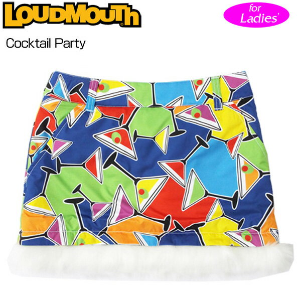 レディース ラウドマウス ファー付き スコート/スカート (Cocktail Party カクテルパーティー) 777362(059) 秋冬 7WF1 Loudmouth ゴルフウェア ボトムス %off