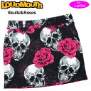 ラウドマウス ストレッチ UVカット スカート インナー付き Skulls＆Roses スカルズ＆ロージズ 771354(297) 1WF2 Loudmouth レディース スコート SEP2