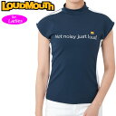 ラウドマウス レディース 接触冷感 モックネック フレンチスリーブ シャツ Navy ネイビー 762653(997) 【メール便発送】【日本規格】【新品】2SS2 Loudmouth モックシャツ ゴルフウェア JUN1 その1