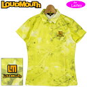 ラウドマウス レディース 半袖 ポロシャツ 吸水速乾 UVカット Yellow イエロー 770650(993) 20FW Loudmouth ゴルフウェア