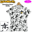 ラウドマウス レディース UVカット モックネック 半袖 シャツ 771653(118) Shooting Stars White シューティング スターホワイ...