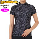 ラウドマウス レディース 接触冷感 モックネック 半袖シャツ 771654 (022) Shagadelic Gray シャガデリックグレー 【メール便発送】【...