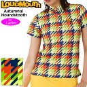 ラウドマウス レディース 半袖 ポロシャツ Autumnal Houndstooth オータムナルハンドトゥース 772650(335) 【メール便発送】【日本...
