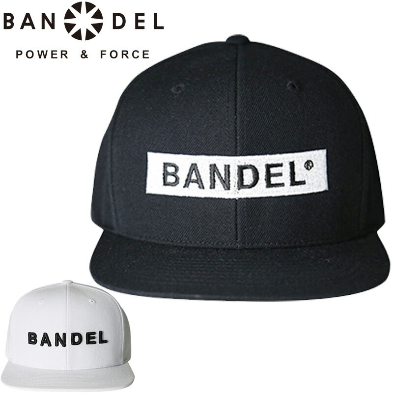 樂天商城 - BANDEL バンデル Wロゴ フラットビル キャップ BAN-CP003【新品】ZCBQ POWER&FORCE Wロゴ 平ツバ フラットキャップ スナップバック 帽子