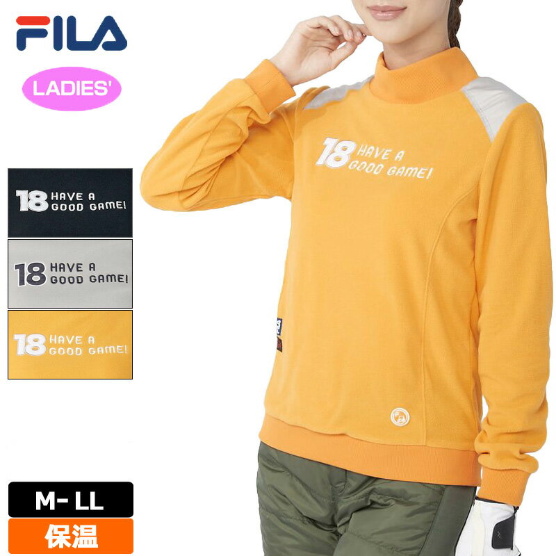 樂天商城 - フィラゴルフ レディース ポーラテックフリース ハイネックシャツ 791504 FILA Golf 【新品】QCBR ハイネック ゴルフウェア トップス NOV1