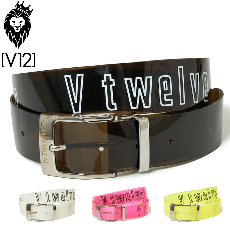 V12 ゴルフ ヴィ・トゥエルヴ スケルトン ベルト SKELETON BELT V122310-BL03【新品】SAAR ゴルフウェア 男女兼用 VTロゴ おしゃれ ブランド V12 GOLF JAN3