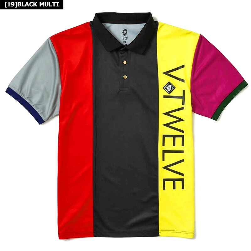 V12 ゴルフ メンズ 半袖 ポロシャツ CRAZY ST POLO V122310-PL02 ヴィ・トゥエルヴ...