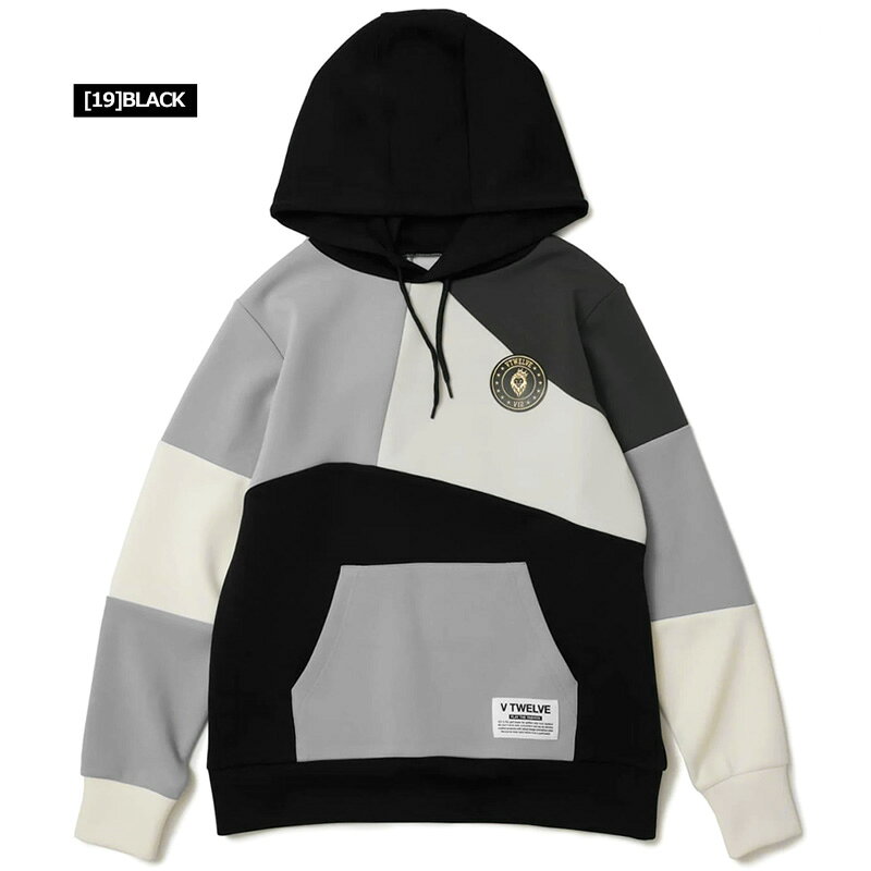 V12 ゴルフ レディース プルオーバー 長袖 パーカー CRAZY PANEL HOODIE V122320-S...