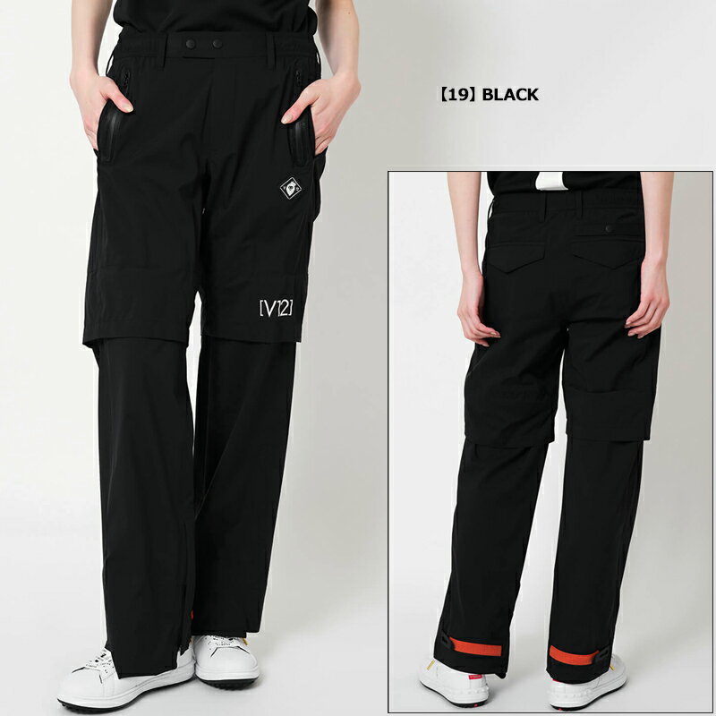 V12 ゴルフ レディース レインパンツ 2WAY LINE UP RAIN PANTS V122410-PN07 ヴィ...