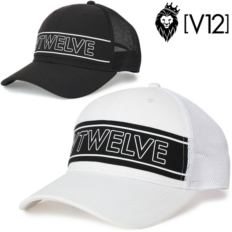 V12 ゴルフ テープロゴ メッシュキャップ OL CAP V122510-CP02 ヴィ・トゥエルヴ ...