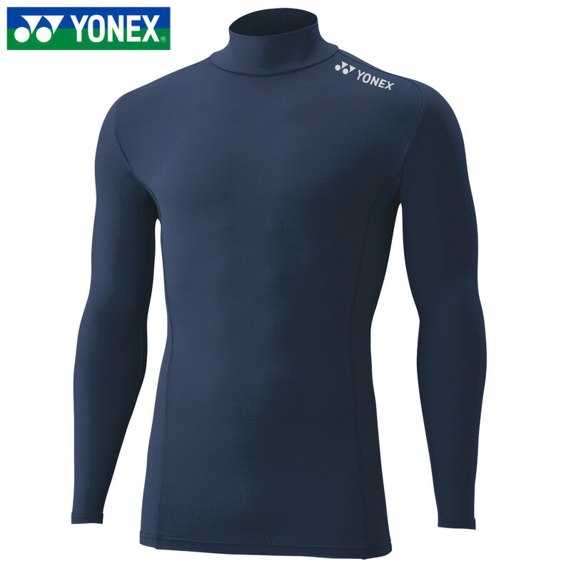 樂天商城 - YONEX ヨネックス ハイネック 長袖シャツ インナー アンダー 圧着 STBF1018 019 ネイビーブルー サッカー ウェア 男女共用 ユニ メンズ スポーツ テニス