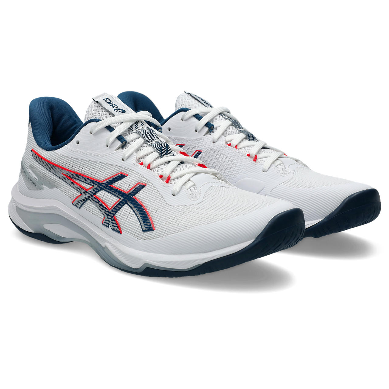 アシックス NETBURNER BALLISTIC FF 4 1053A070 バレーボールシューズ 101 WHITE/MAKO Volleyball バレー...