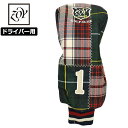 ZOY ゾーイ ヘッドカバー ドライバー用 チェック柄 071769821 【新品】QCBR ZOYメンズ レディース DR用 1W用 ゴルフ用品