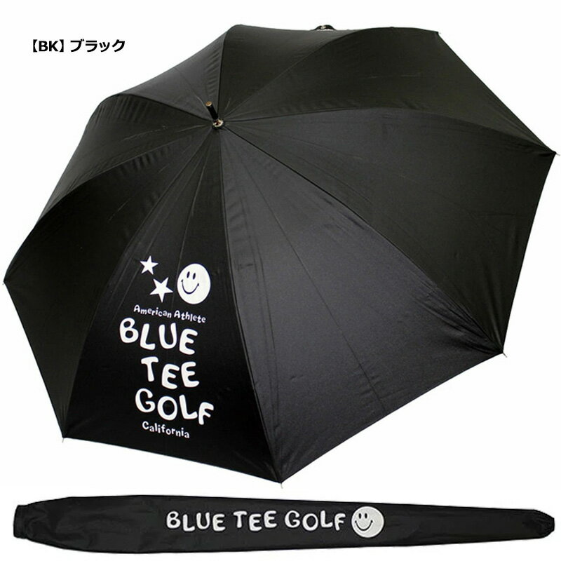 ブルーティーゴルフ アンブレラ 晴雨兼用 全天候 UVカット ワンタッチ 直径85cm BTG-AC021 【新品】Blue Tee Golf California AC-021 AC021 晴雨兼用 ゴルフ傘 パラソル レイン スマイル 3