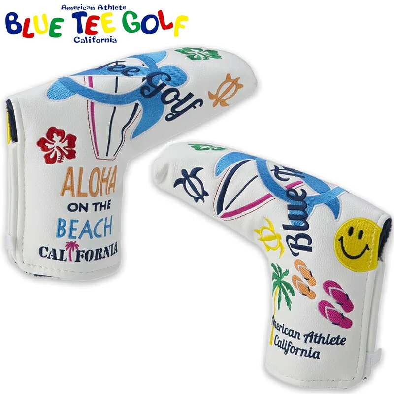 ブルーティーゴルフ パターカバー ブレード型/ピン型 アロハオンザビーチ BTG-HC005 【新品】Blue Tee Golf California HC-005 HC005 ブレードタイプ ピンタイプ パター用 ヘッドカバー