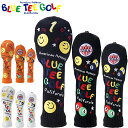 ブルーティーゴルフ ニット ヘッドカバー ドライバー用/フェアウェイウッド用/ユーティリティ用 スマイル BTG-HC018 全3色【メール便発送】【新品】Bl...