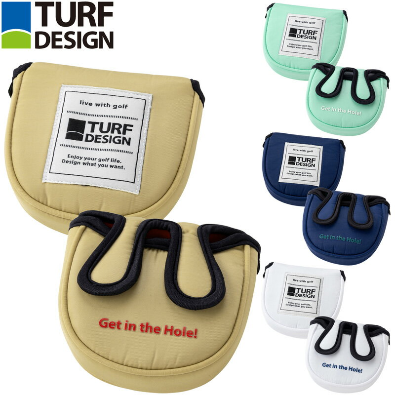 Putter. - ターフデザイン 2026 パターカバー マレット型 TDPC-BF70M メール便発送【新品】26SS TURF DESIGN マレットタイプ ヘッドカバー パター用 APR3