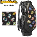 限定生産18本 ラウドマウス 9.5型 3点式 キャディバッグ LM-CB0024LTD 773999 Sugar Skulls シュガースカル 058 【日本規格】【新品】3WF2 Loudmouth ゴルフ用バッグ ゴルフ 派手 SEP3