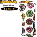 ラウドマウス ドライバー用 ヘッドカバー Happy Rings ハッピーリング LM-HC0014/DR 763993(365) 【日本規格】【新品】SAAR Loudmouth 1W用 ゴルフ用品 派手 な MAY2