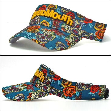 【日本規格】ラウドマウス バイザー Rosa-Skulls ローザ スカル 779926(218) 【新品】19FW Loudmouth 帽子 メンズ レディース 派手 派手な 柄 目立つ 個性的