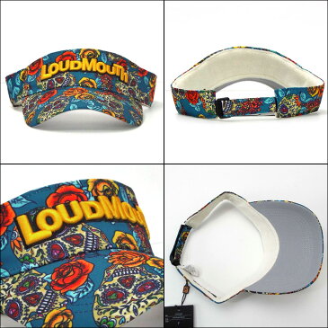 【日本規格】ラウドマウス バイザー Rosa-Skulls ローザ スカル 779926(218) 【新品】19FW Loudmouth 帽子 メンズ レディース 派手 派手な 柄 目立つ 個性的