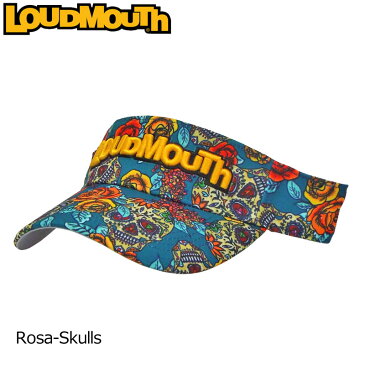 【日本規格】ラウドマウス バイザー Rosa-Skulls ローザ スカル 779926(218) 【新品】19FW Loudmouth 帽子 メンズ レディース 派手 派手な 柄 目立つ 個性的