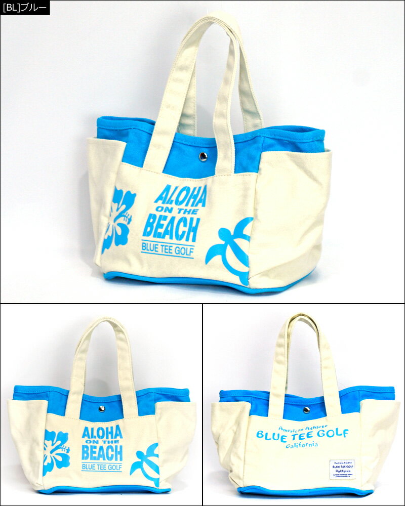 ブルーティーゴルフ コットン ミニトートバッグ BTG-TT004 Aloha On The Beach 【新品】19FW Blue Tee Golf California アロハ オンザ ビーチ