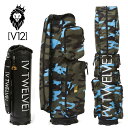 V12 ゴルフ 9.5型 キャディバッグ OLIVE SAX CAMO 本体+カバーセット V122021-CV06M ヴィ・トゥエルヴ 【新品】着せ替え ラップテック GOLF ゴルフ用バッグ