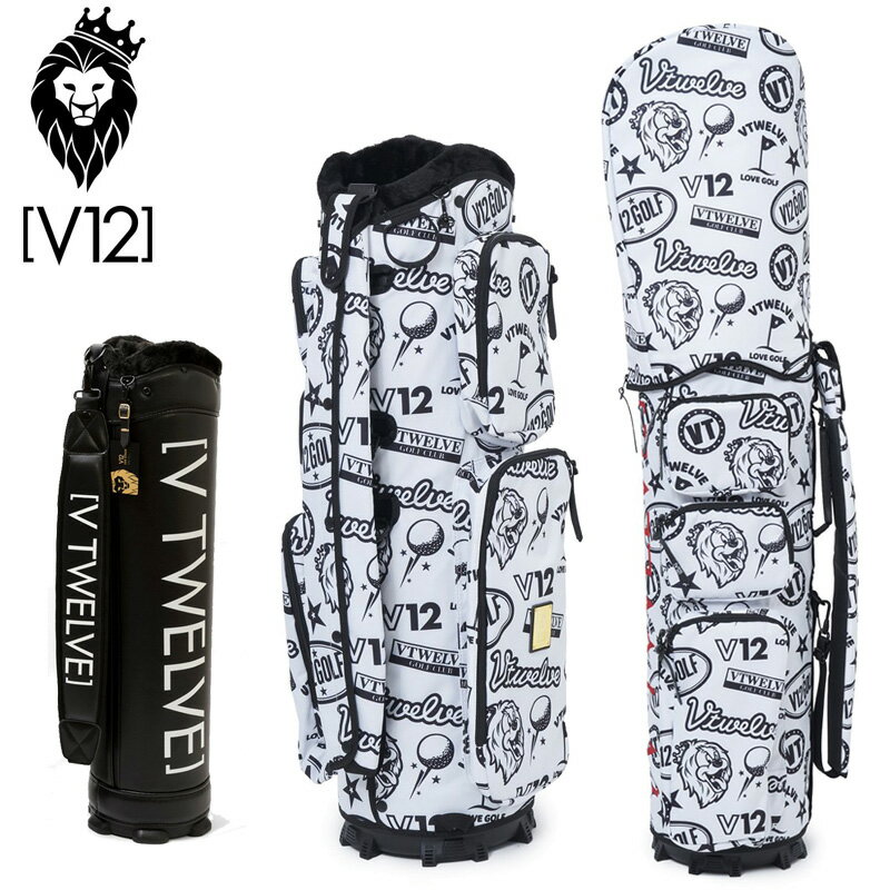 V12 ゴルフ 8.5型 キャディバッグ VARIOUS 8.5 WHITE 本体+カバーセット V122210-CV04L ヴィ・トゥエルヴ 【新品】RAAR...