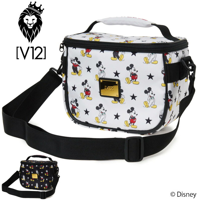 V12 ゴルフ 2022 クーラーバッグ MICKEY STAR VANITY BAG V122215-BG17 ヴィ・トゥエルヴ 【新品】22SS アイス 保冷 BAG おしゃれ ブランド V12 GOLF MAY1