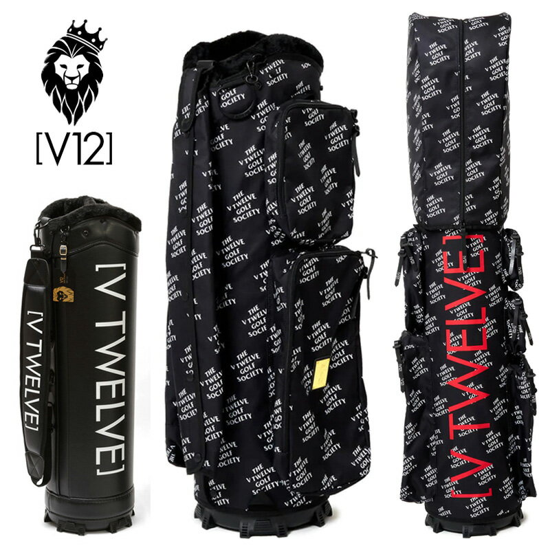 V12 ゴルフ 9.5型 キャディバッグ TVGS 9.5 本体+カバーセット V122220-CV01M 19 BLACK ヴィ・トゥエルヴ 【新品】RCBR...