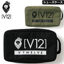 V12 ゴルフ 2024 シューズケース LINE UP SHOES CASE V122410-BG02 【新品】24SS シューズバッグ 靴入れ ゴルフ用バッグ おしゃれ ロゴ V12GOLF FEB1 1