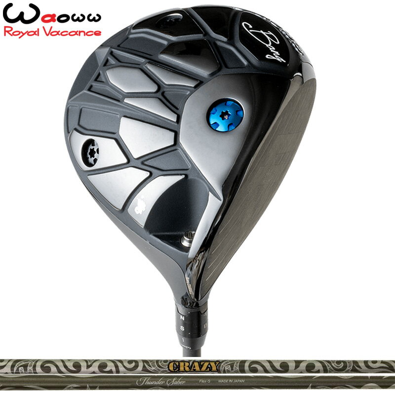 Waoww BANG ドライバー クレイジー Thunder Saber 装着 CRAZY サンダー サーベル 【カスタム】【新品】 バン 可変式 Driver ワオ ワオー GOLF シャフト 地クラブ