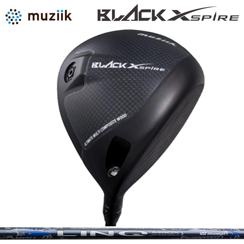 Rakuten - ムジーク ブラック エクスパイヤー 可変式 ドライバー UST Mamiya LIN-Q BLUE EX 装着 リンク ブルー マミヤ 【カスタム】【新品】 Muziik On The Screw BLACK XSPIRE シャフト 地クラブ GOLF