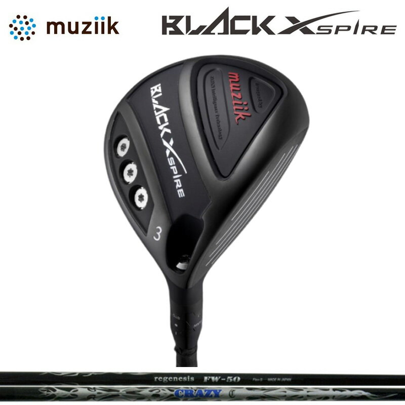 検索用： クレイジーフェアウェイ FW50 リジェネシス クレージー リ ジェネシス FW用 フェアウェイウッド専用 ｜ クレイジー CRAZY クレージー ニューアート ｜ カーボン Muziik On The Screw BLACK X...